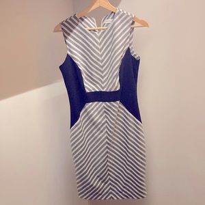 Calvin Klein office work dress midi size 4